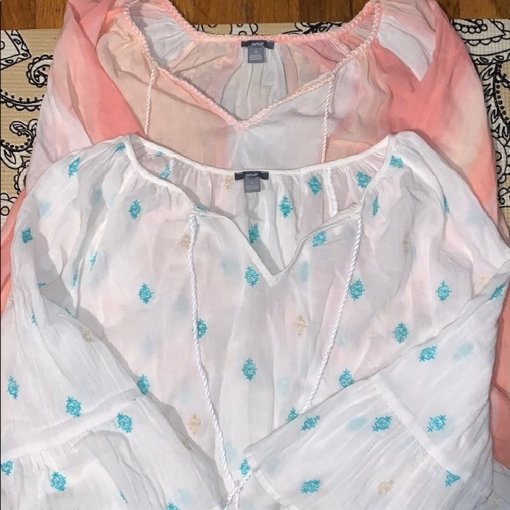 2 American eagle boho long‎ sleeve shirts